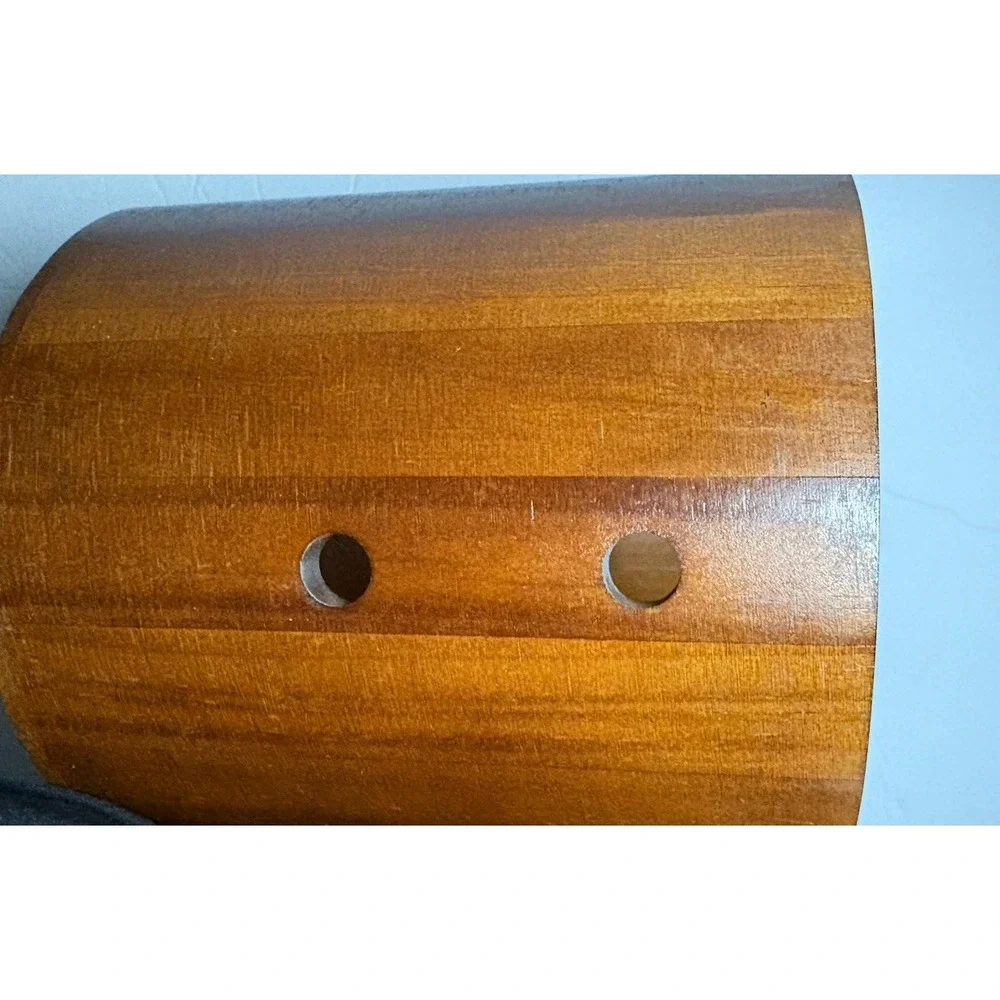 Handmade Wooden Yarn Bowl Crochet Knitting Holder